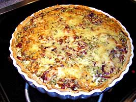 Speck-Sauerkraut-Apfeltarte